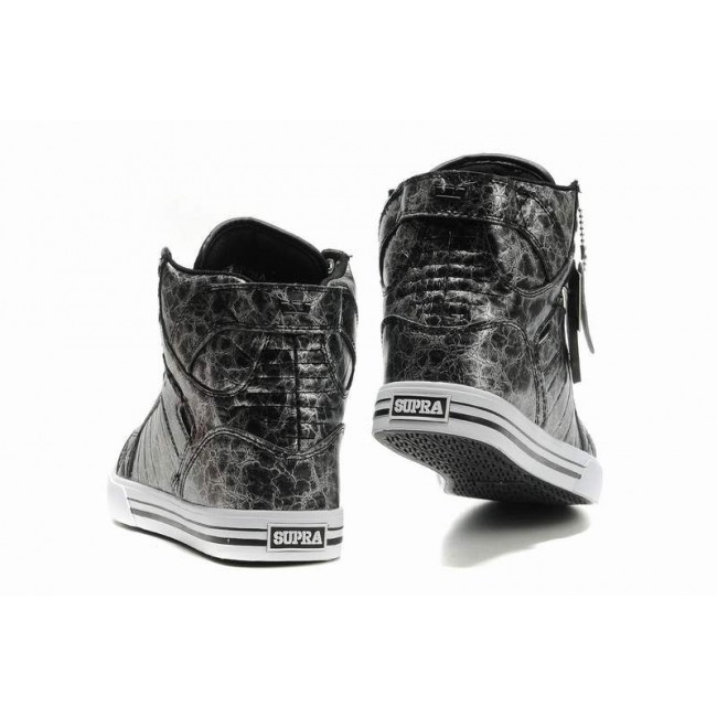 Justin Bieber Supra Shoes Grey Black White