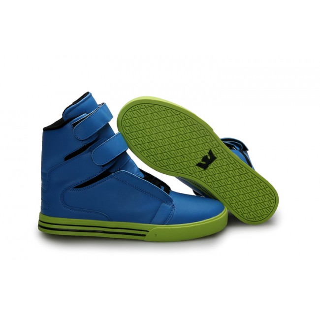 Justin Bieber Supra Shoes Blue Crackle