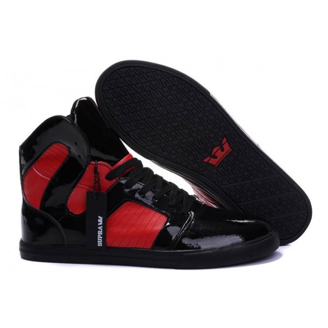 New Supra Shoes II In Red Black
