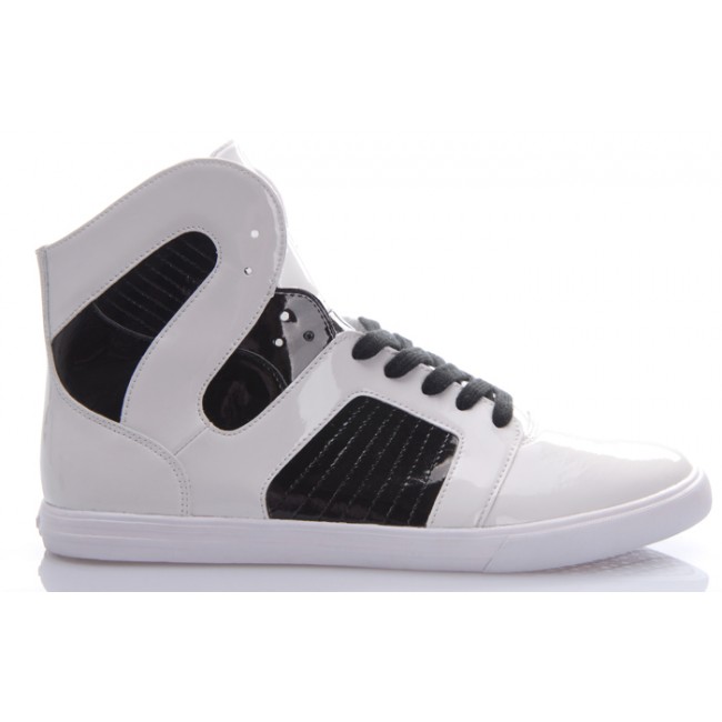 Mens New Supra Shoes II White Black