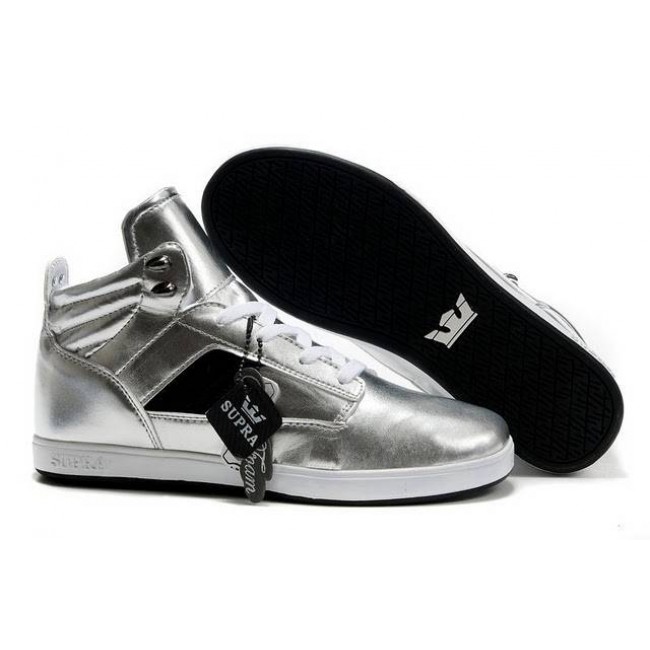 Supra Bandit Shoes Silver Black