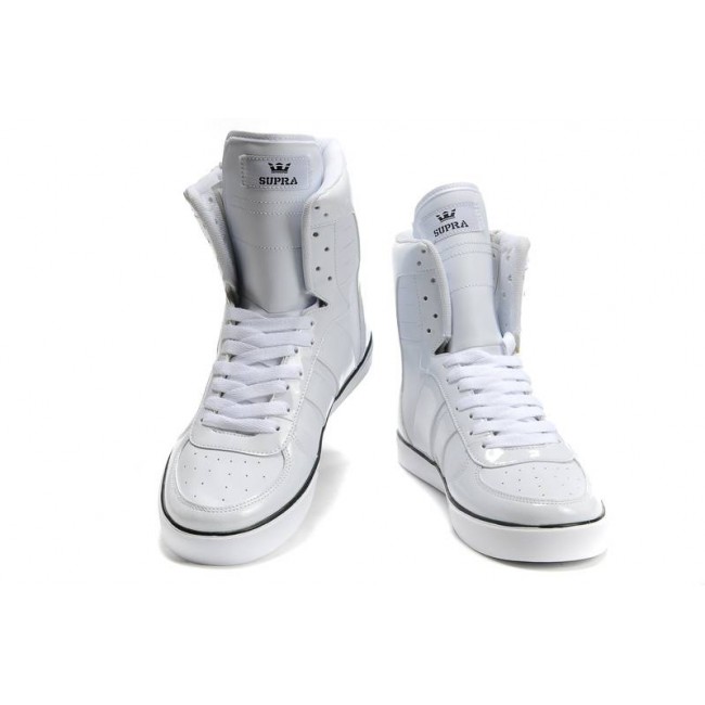 Supra Shoes With Zipper Women's White-White
