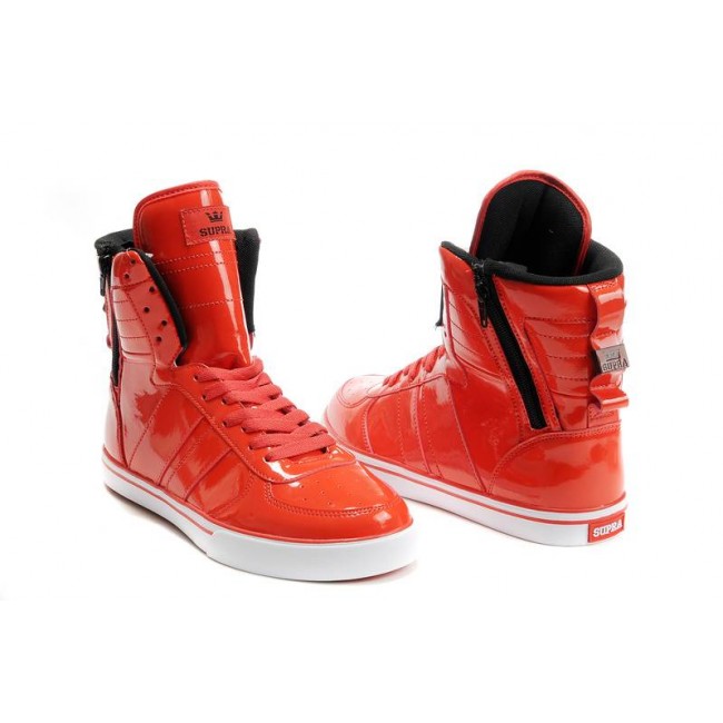 Supra Shoes With Zipper Women's Red-Red