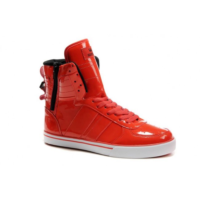 Supra Shoes With Zipper Women's Red-Red