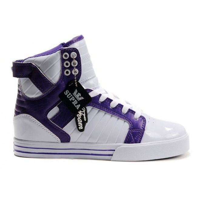 Supra Skytop White/Purple-White Shoes