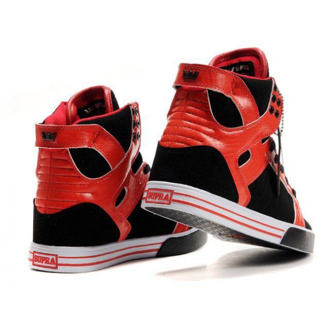 Supra Skytop Red/Black-Black/White Shoes