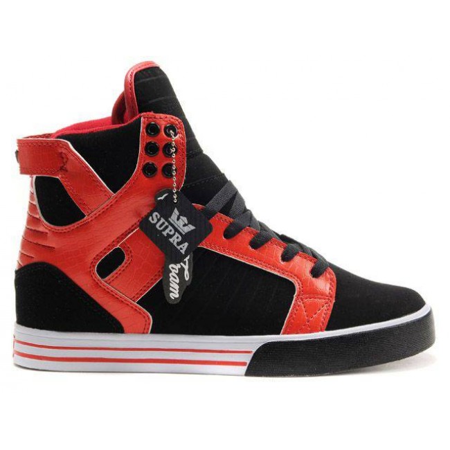 Supra Skytop Red/Black-Black/White Shoes