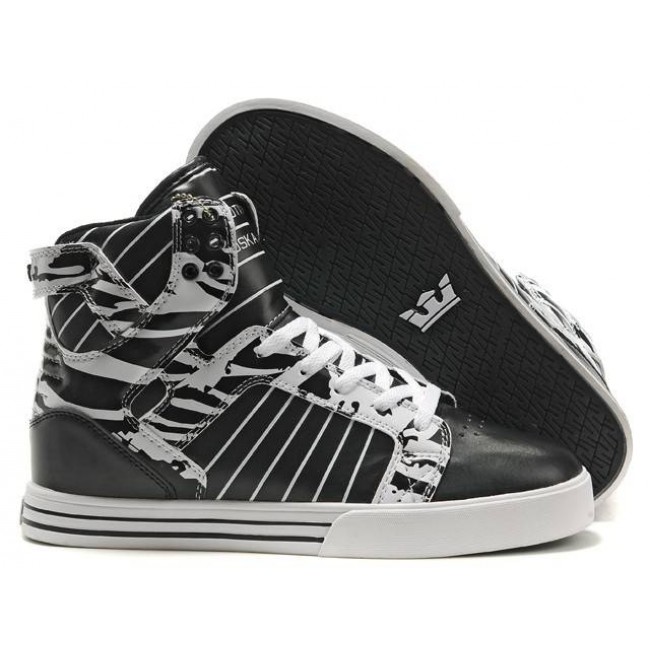 Supra Skytop Black/White-Black/White Shoes