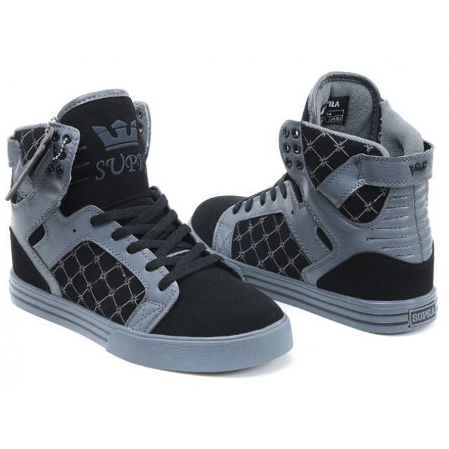 Supra Skytop Black/Gray-Black/Gray Shoes