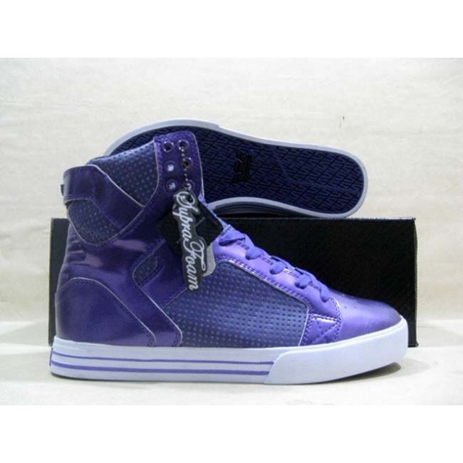 Supra Skytop Purple White Shoes