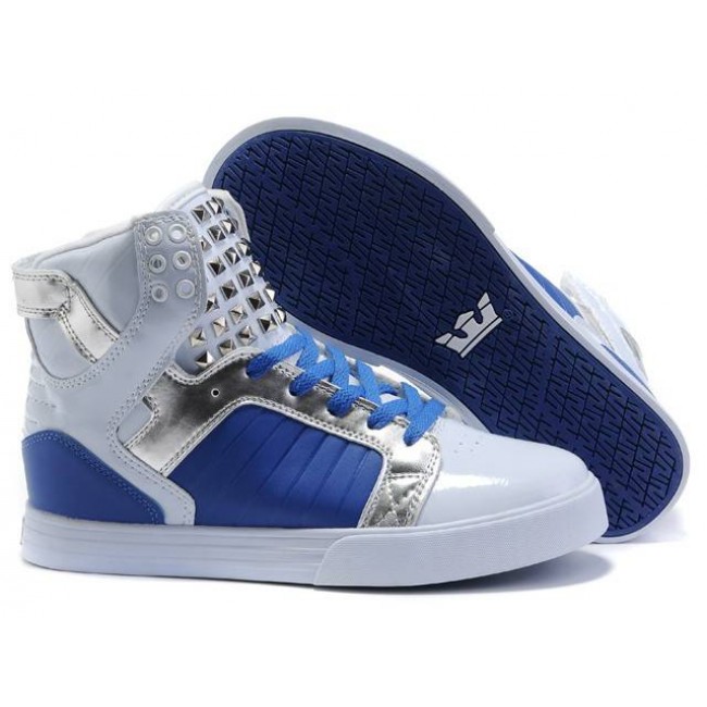 Supra Skytop White/Blue-White/Blue Shoes