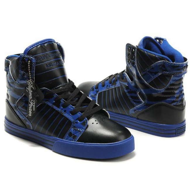 Supra Skytop Black/Blue-Black/Blue Shoes