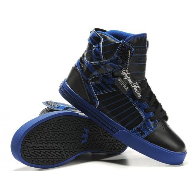 Supra Skytop Black/Blue-Black/Blue Shoes