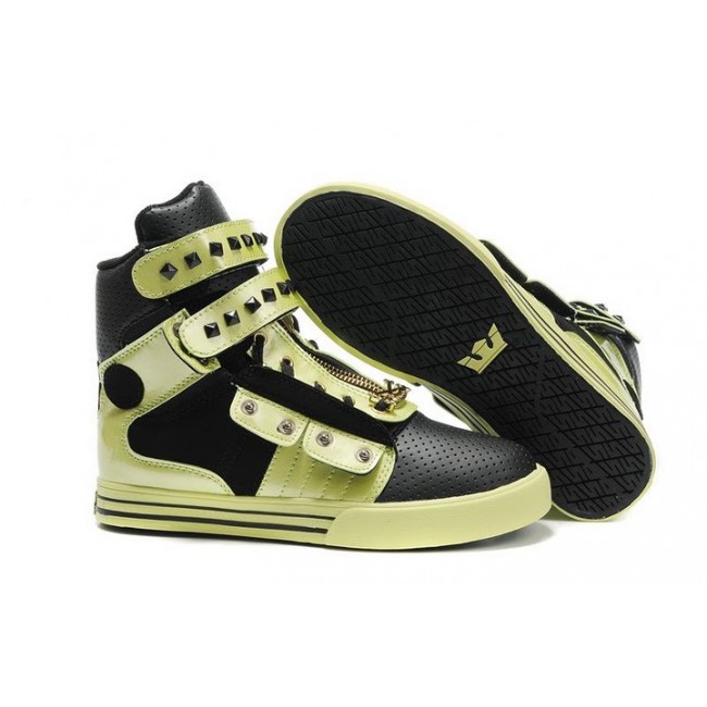 New Supra Tk Society Shoes Hasp Light Yellow Black