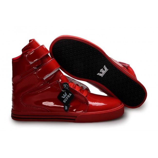 Supra Tk Society For Girls Leather Red-Red Shoes