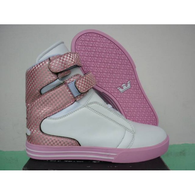 Supra Tk Society For Girls Pink/White-Pink Shoes