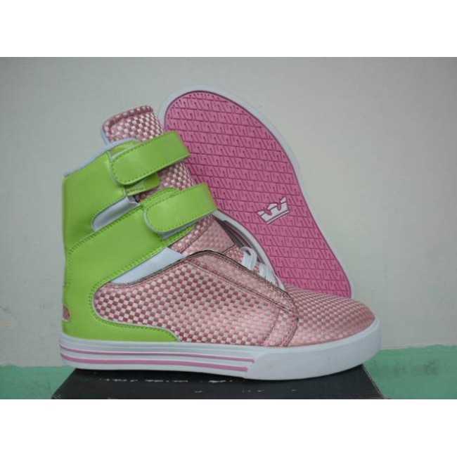 Supra Tk Society For Girls Green/Pink-White Shoes