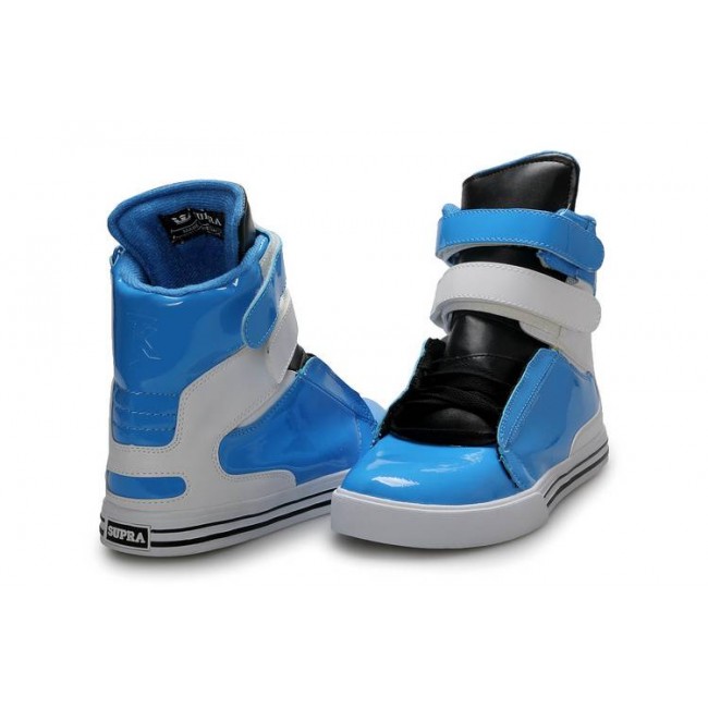 Supra Tk Society For Girls Blue/White-White Leather Shoes