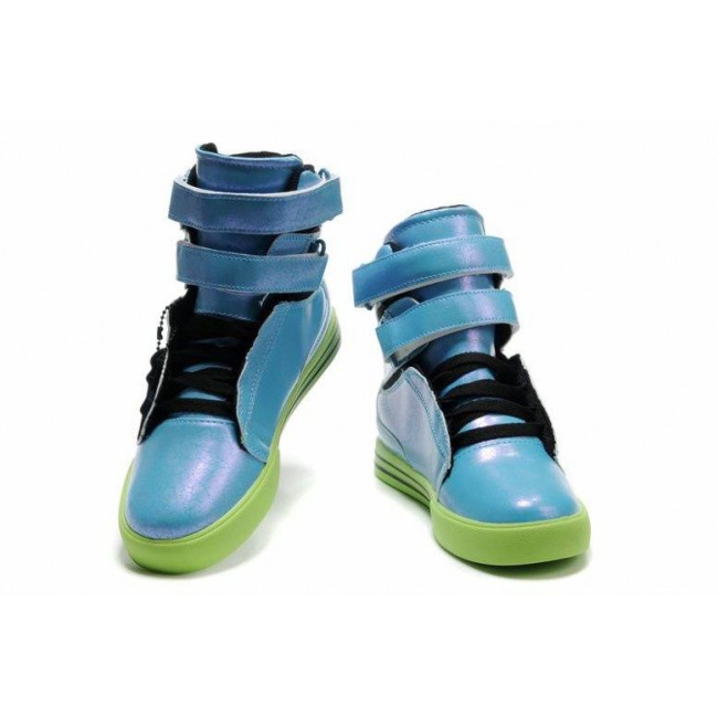Supra Tk Society For Girls Tuf Blue Crackle-Green Shoes