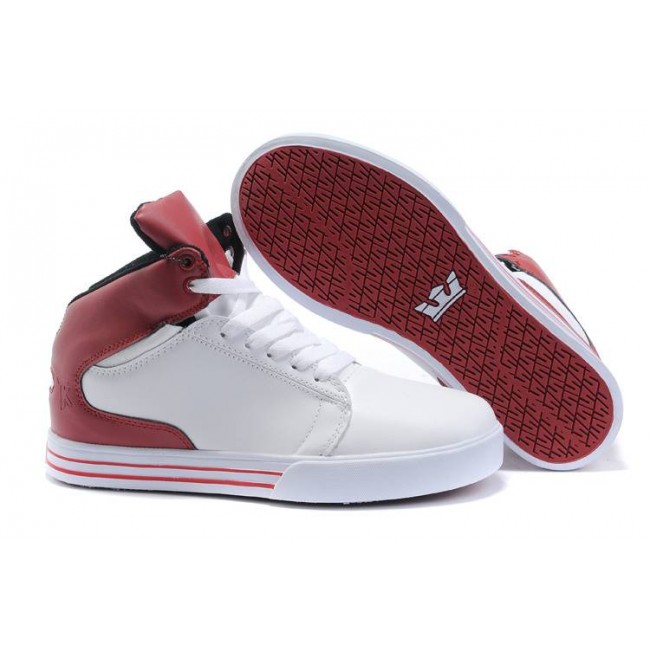 Supra Vaider Shoes White Red
