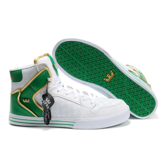 Supra Vaider White Green Shoes