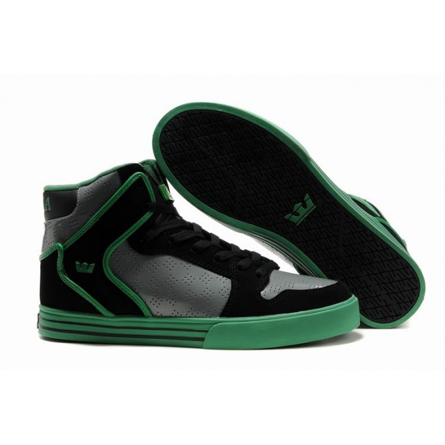 Supra Vaider High Charcoal Green Shoes