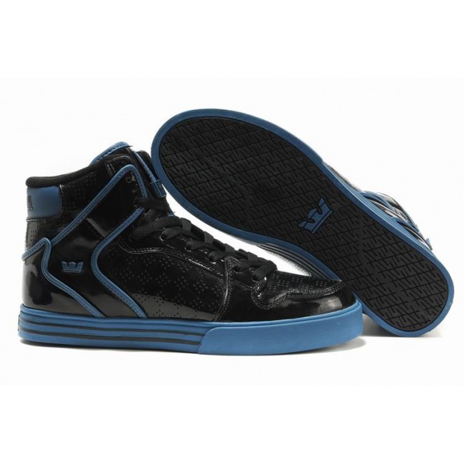 Supra Vaider High Black Blue Shoes