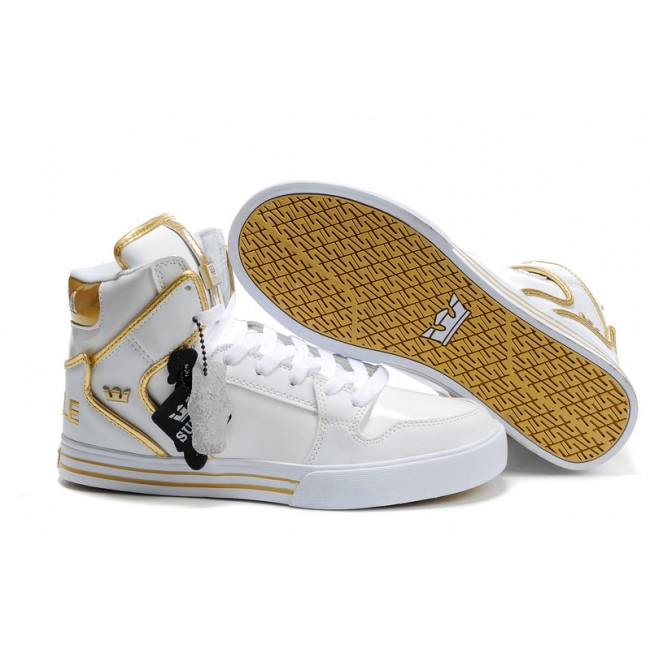 Supra Vaider White Gold Shoes