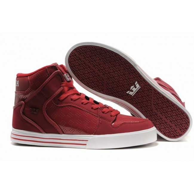 Supra Vaider High Shoes Date Red