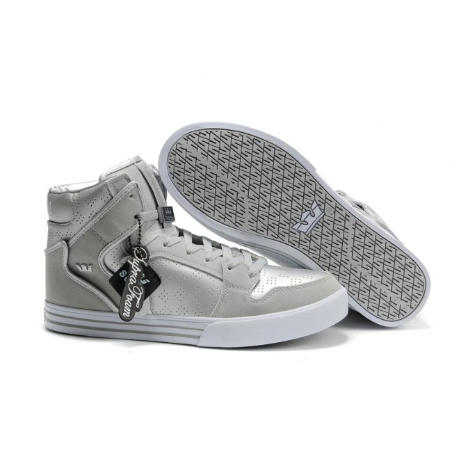 Supra Vaider High Shoes Silver
